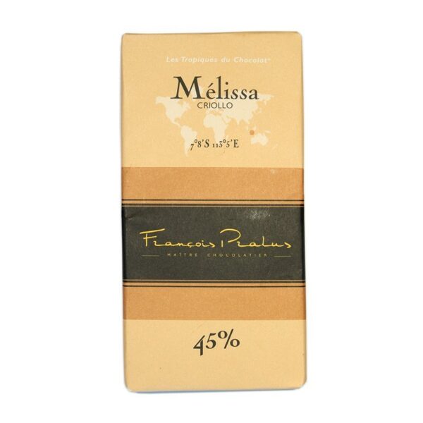 pralus melissa milk chocolate a chocolate bar very soft and rich in taste