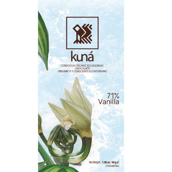 kuna organic dark chocolate with vanilla