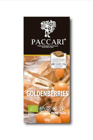 Pacari dark chocolate with goldenberries