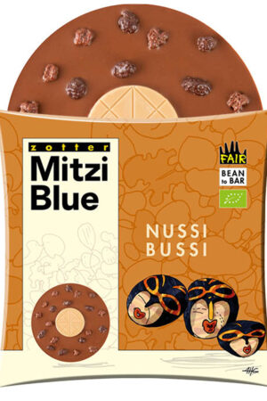 Zotter Mitzi Blue - Totally Nuts - Hazelnuts, Cashews & Walnuts