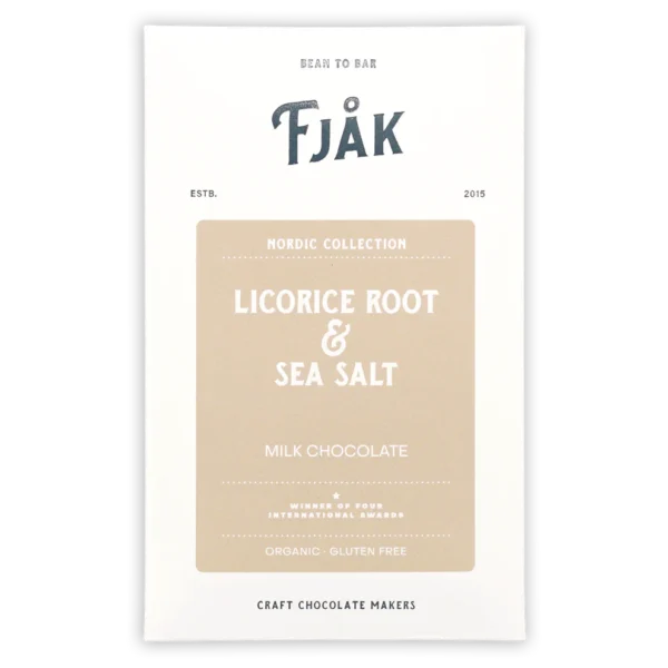 Fjåk - Milk chocolate with Liquorice & salt (Nordic Collection)