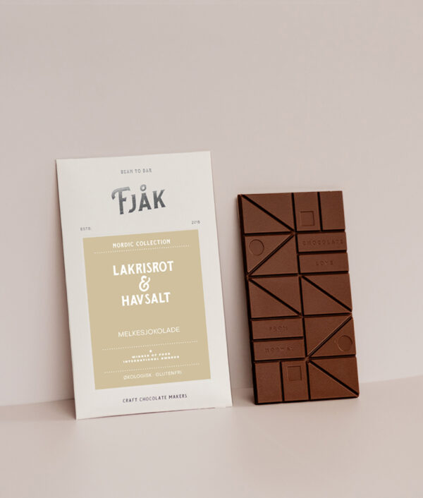 Fjåk - Milk chocolate with Liquorice & salt (Nordic Collection) - Image 2
