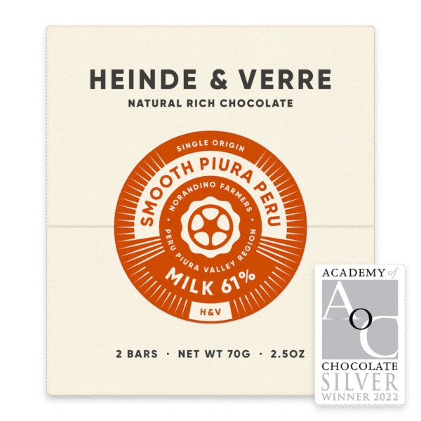 Heinde & Verre - Smooth Piura Milk Chocolate 61%