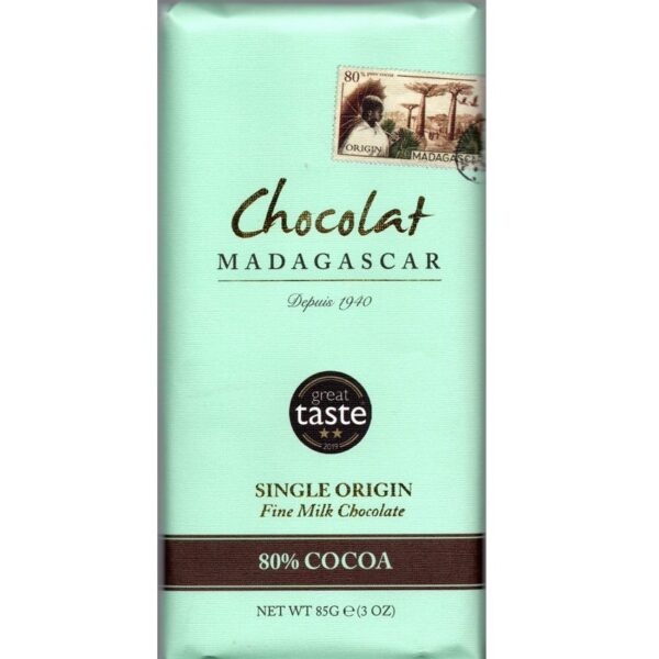Chocolat Madagascar 80% Milk Chocolate