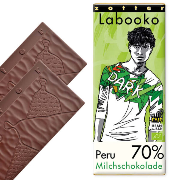Zotter - Milk chocolate 70% cocoa Peru - Image 2