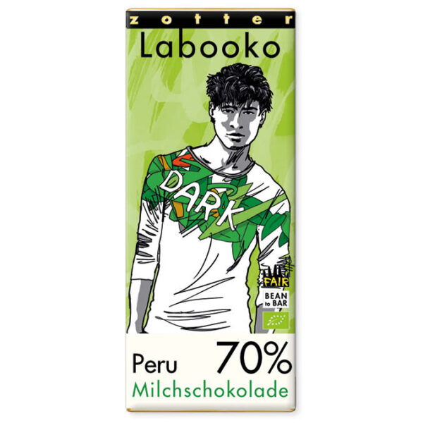 Zotter - Milk chocolate 70% cocoa Peru