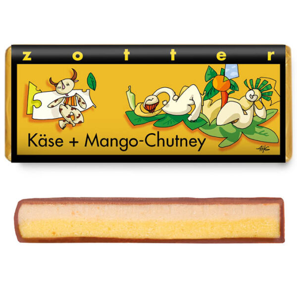 Zotter Filled - Cheese & Mango Chutney