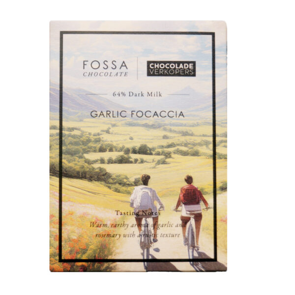 garlic focaccia fossa chocolate with cyclists depicted anniversary chocolate sellers