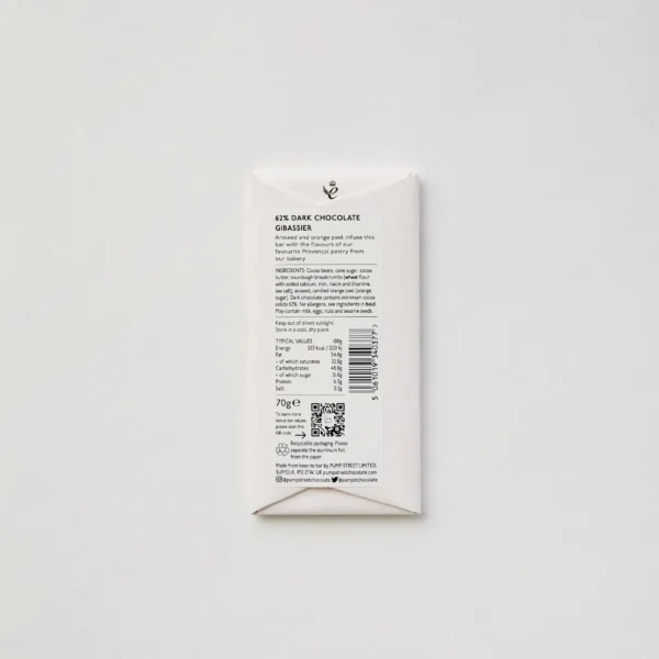 Pump Street - Gibassier Pure 62% - Aniseed & Orange - Image 3