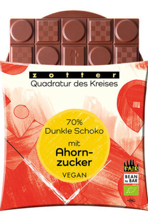 Zotter - Squaring the Circle - Dark with Maple Sugar