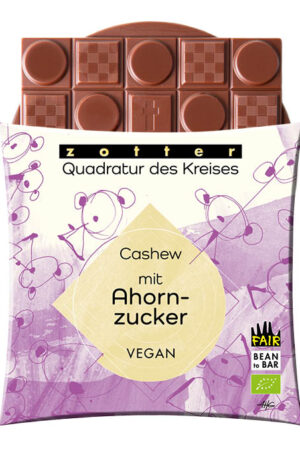 Zotter - Squaring the Circle - Cashew with Maple Sugar