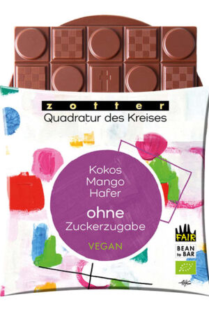 Zotter - Squaring the Circle - Kokos, Mango & Haver