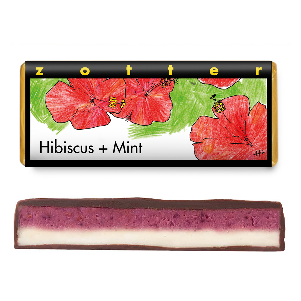 Zotter Handscooped - Hibiscus + Mint - Image 2