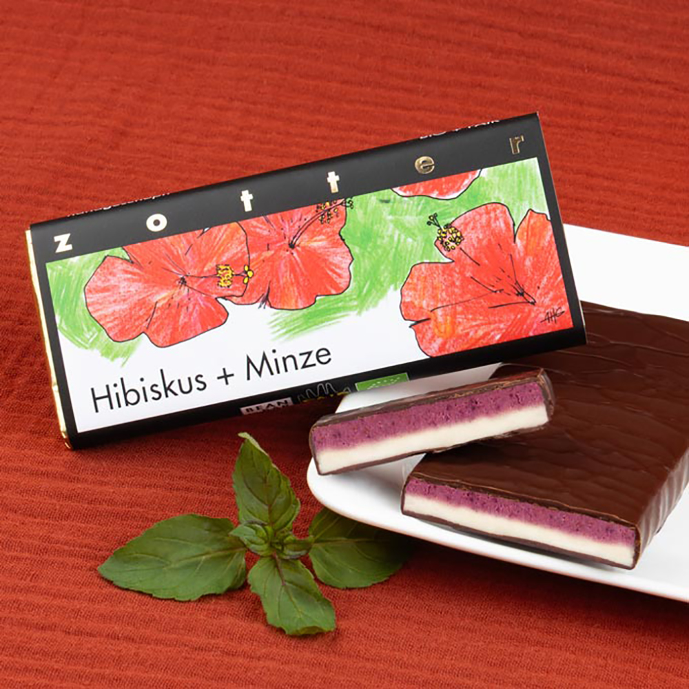 Zotter Handscooped - Hibiscus + Mint - Image 4