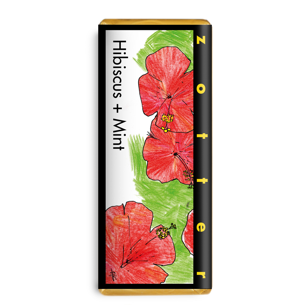 Zotter Handscooped - Hibiscus + Mint