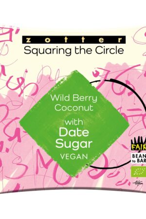 Zotter - Squaring the Circle - Wild Berry Coconut with Date Sugar